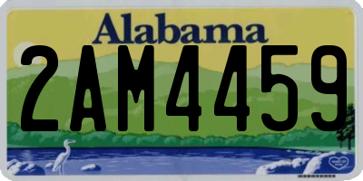 AL license plate 2AM4459