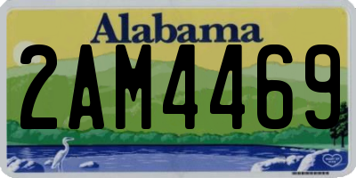 AL license plate 2AM4469