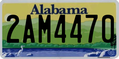 AL license plate 2AM4470