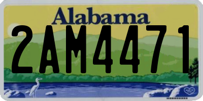 AL license plate 2AM4471