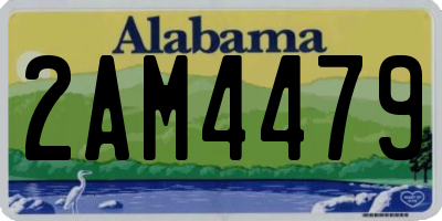 AL license plate 2AM4479