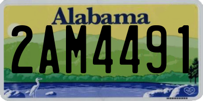 AL license plate 2AM4491