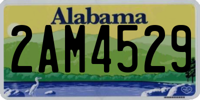 AL license plate 2AM4529