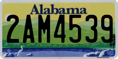AL license plate 2AM4539