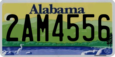 AL license plate 2AM4556