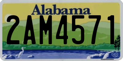 AL license plate 2AM4571