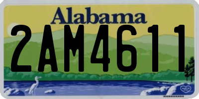 AL license plate 2AM4611