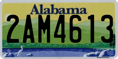 AL license plate 2AM4613