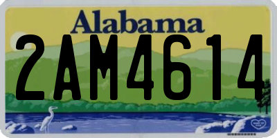 AL license plate 2AM4614