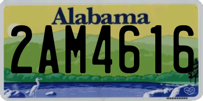 AL license plate 2AM4616