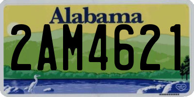 AL license plate 2AM4621