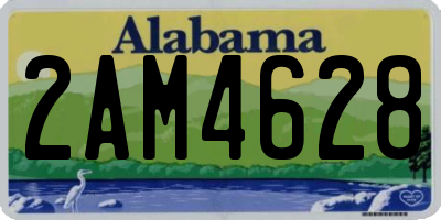 AL license plate 2AM4628