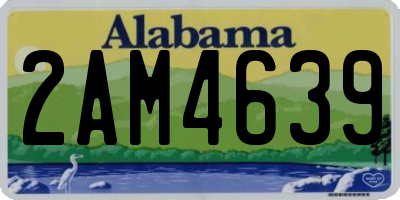 AL license plate 2AM4639