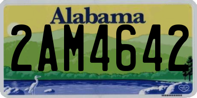 AL license plate 2AM4642