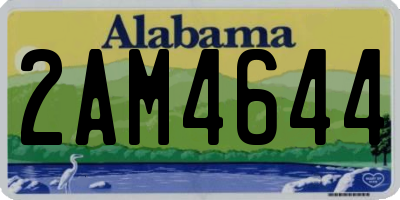AL license plate 2AM4644
