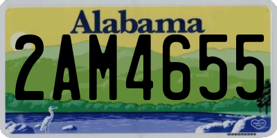 AL license plate 2AM4655
