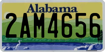 AL license plate 2AM4656