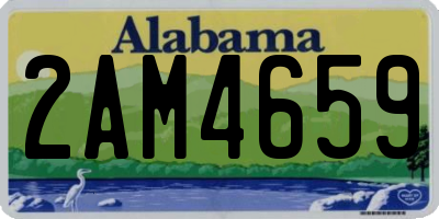 AL license plate 2AM4659