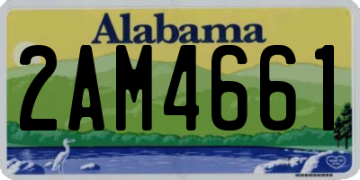 AL license plate 2AM4661