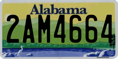 AL license plate 2AM4664