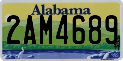 AL license plate 2AM4689