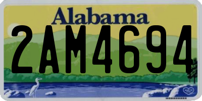 AL license plate 2AM4694