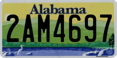 AL license plate 2AM4697