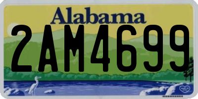 AL license plate 2AM4699