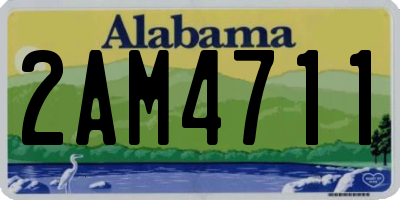 AL license plate 2AM4711