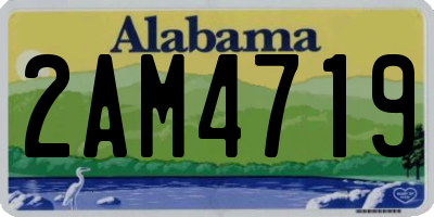 AL license plate 2AM4719