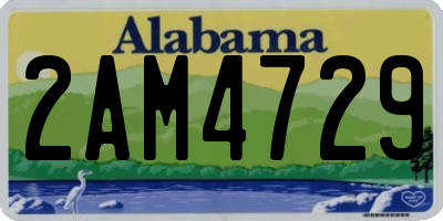 AL license plate 2AM4729
