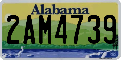 AL license plate 2AM4739