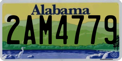 AL license plate 2AM4779