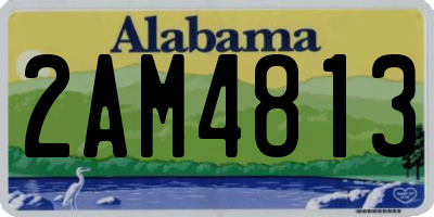 AL license plate 2AM4813