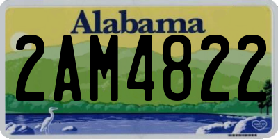 AL license plate 2AM4822