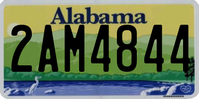 AL license plate 2AM4844