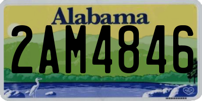 AL license plate 2AM4846