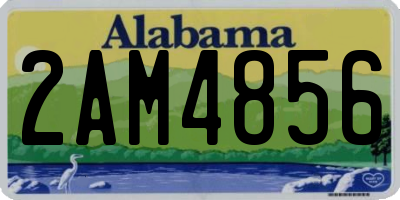 AL license plate 2AM4856
