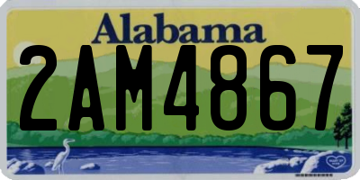 AL license plate 2AM4867