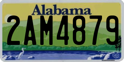 AL license plate 2AM4879
