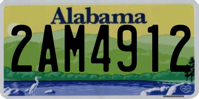 AL license plate 2AM4912