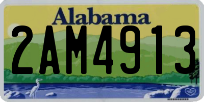 AL license plate 2AM4913