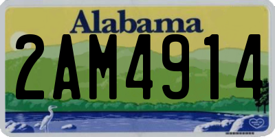 AL license plate 2AM4914