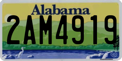 AL license plate 2AM4919