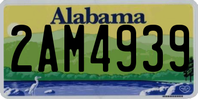 AL license plate 2AM4939