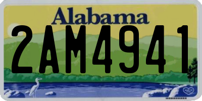 AL license plate 2AM4941
