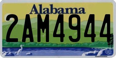 AL license plate 2AM4944