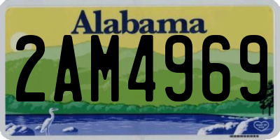 AL license plate 2AM4969