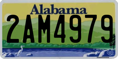 AL license plate 2AM4979