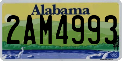 AL license plate 2AM4993